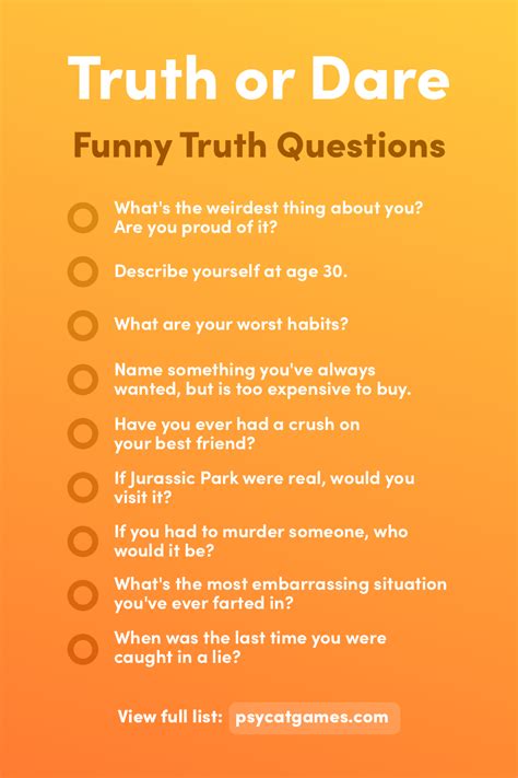 best ques to ask in truth and dare